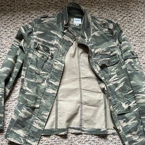 Kensie Camo Military Jacket - Lightly Worn, Size M